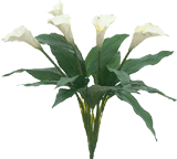 Calla Lily Silk Floral Bush