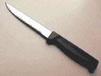 Metal knife to trim styrofoam